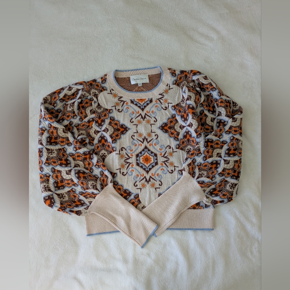 Cara Cara Esme Top in Turtledove Vintage Paisley - Picture 3 of 6